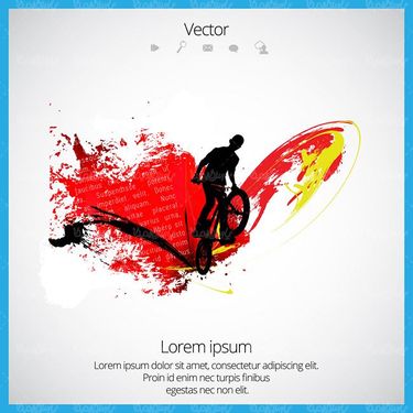 وکتور دوچرخه سواری وکتور پرش با دوچرخه15