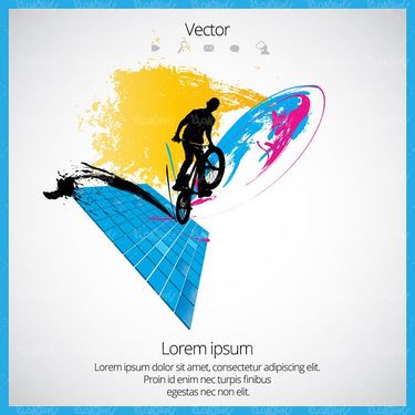 وکتور دوچرخه سواری وکتور پرش با دوچرخه20