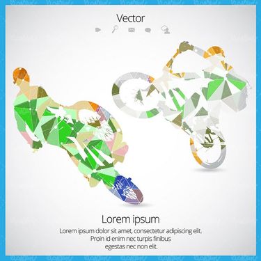 وکتور دوچرخه سواری وکتور پرش با دوچرخه21