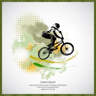 وکتور دوچرخه سواری وکتور پرش با دوچرخه23