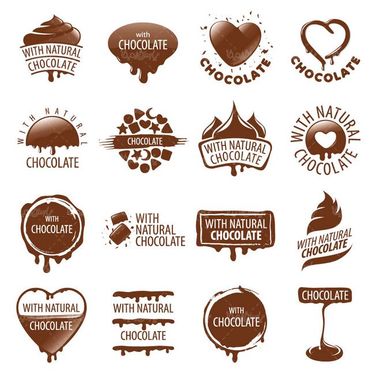وکتور لوگو شکلات وکتور آرم شکلات وکتور لوگو قلبی شکلات