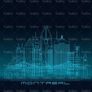 وکتور خانه وکتور ساختمان وکتور برج وکتور شهر مونترال