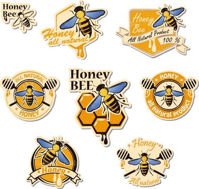 وکتور لوگو عسل وکتور کلونی عسل وکتور زنبور عسل1