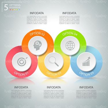 وکتور اینفوگرافی گرافیکی وکتور اینفوگرافی رنگی وکتور سیبل