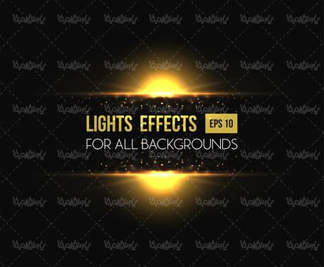وکتور افکت نور وکتور جلوه نور گرافیکی وکتور طلوع نور2