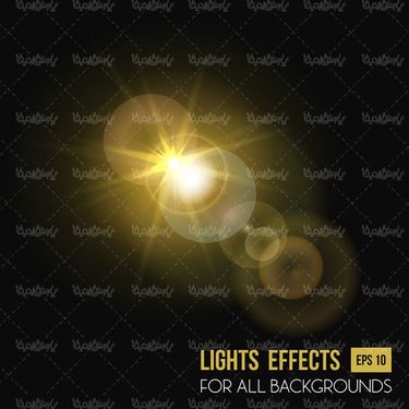 وکتور افکت نور وکتور جلوه نور گرافیکی وکتور ستاره