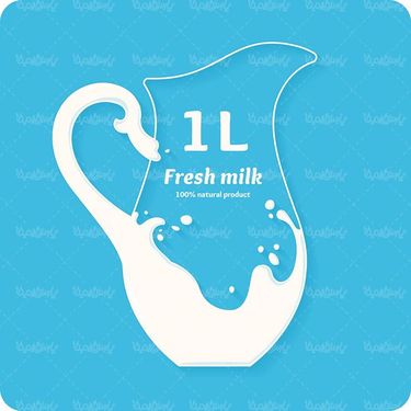 وکتور پارچ شیر وکتور لبنیات وکتور فرآورده های لبنی