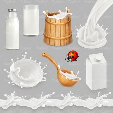 وکتور شره کردن شیر وکتور لبنیات وکتور شیر محلی
