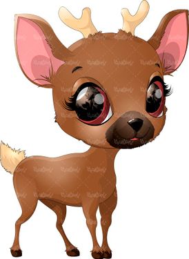 وکتور آهو وکتور غزال وکتو باغ وحش وکتور نقاشی بچگانه