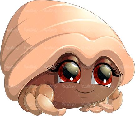 وکتور خرچنگ وکتور حیوان دریایی وکتور سخت تنان