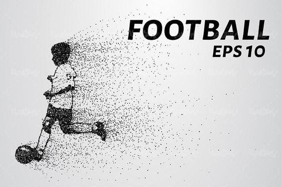 وکتور فوتبالیست وکتور ورزشکار وکتور ورزش فوتبال