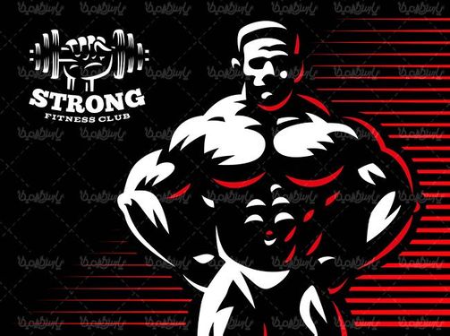 وکتور پاور لیفتینگ وکتور لوگو پرورش اندام6