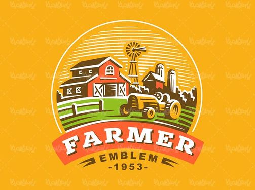 وکتور لوگو مزرعه وکتور لوگو زمین شخم خرده وکتور کشاورزی3