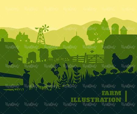 وکتور لوگو مزرعه وکتور لوگو زمین شخم خرده وکتور کشاورزی8