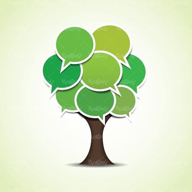 وکتور لوگو درخت وکتور برگ لیبل وکتور برگ برچسبی درخت1
