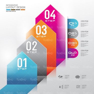 وکتور اینفوگرافی گرافیکی وکتور اینفوگرافی رنگی 05