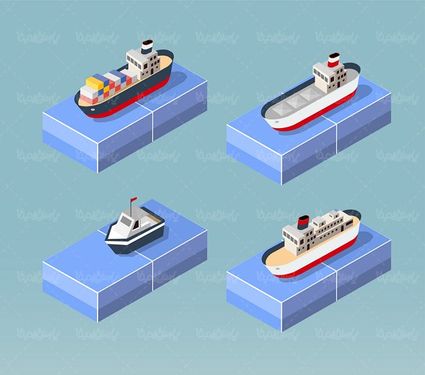 وکتور کشتی وکتور قایق وکتور یدک کش وکتور قایق تفریحی2