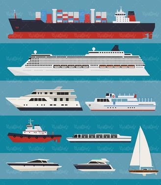 وکتور کشتی وکتور قایق وکتور کشتی مسافربری1