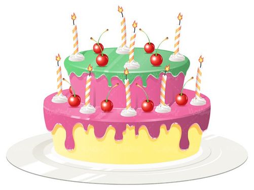 وکتور کیک تولد وکتور وکتور قنادی وکتور کیک خامه ای13