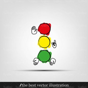 وکتور راهنمایی و رانندگی, وکتور چراغ راهنما 12