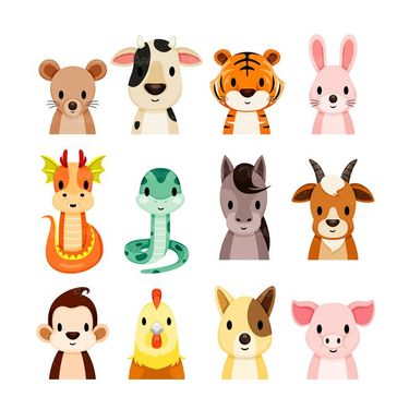 وکتور خوک وکتور سگ وکتور میمون وکتور گاو وکتور خرگوش1