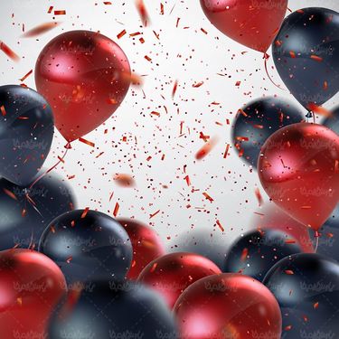 وکتور بادکنک رنگی وکتور بادکنک سه بعدی وکتور شادی5