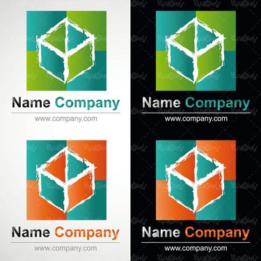 وکتور مکعب وکتور شکل هندسی وکتور مکعب سه بعدی