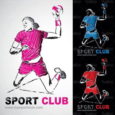 وکتور هندبال وکتور ورزش وکتور ورزشکار1