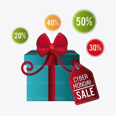 وکتور جعبه کادو وکتور جعبه هدیه وکتور لیبل گرافیکی2