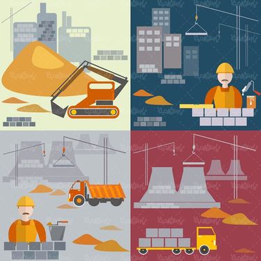 وکتور ساخت و ساز وکتور بنایی وکتور بساز بفروش وکتور بیل مکانیکی