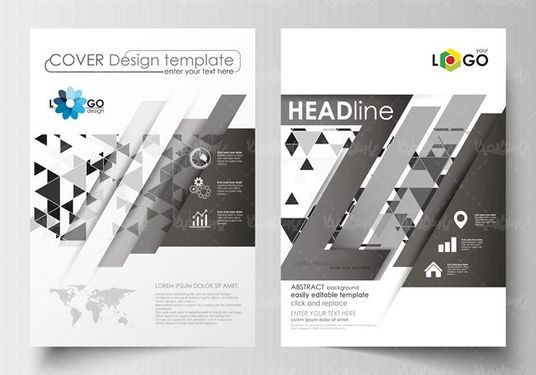 وکتور دیزاین تراکت وکتور قالب آماده تراکت3