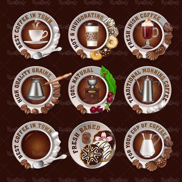 وکتور لوگو کافی شاپ وکتور لوگو قهوه وکتور قهوه جوش