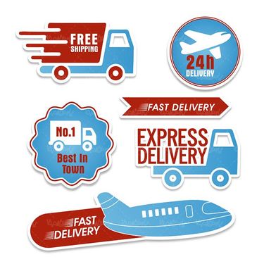 وکتور پست پیشتاز وکتور برچسب پست وکتور ماشین پست