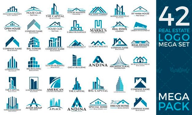 وکتور لوگو خانه وکتور لوگو ساختمان وکتور لوگو مشاور املاک2