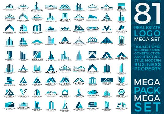 وکتور لوگو خانه وکتور لوگو ساختمان وکتور لوگو مشاور املاک6