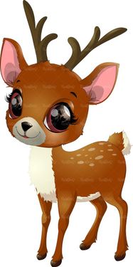 وکتور نقاشی بچگانه وکتور آهو  وکتور غزال وکتور باغ وحش1