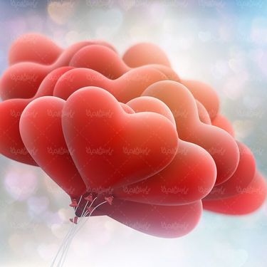 وکتور بادکنک قلبی وکتور دسته بادکنک وکتور عشق