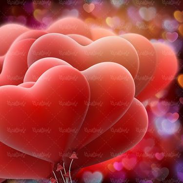 وکتور بادکنک قلبی وکتور دسته بادکنک وکتور عشق1