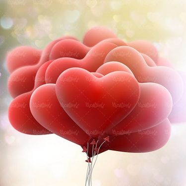 وکتور بادکنک قلبی وکتور دسته بادکنک وکتور عشق6