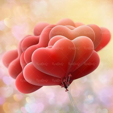 وکتور بادکنک قلبی وکتور دسته بادکنک وکتور عشق10