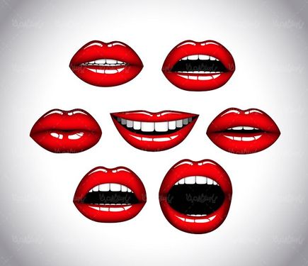 وکتور سالن آرایش وکتور لب وکتور لوازم آرایش وکتور رژلب