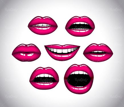 وکتور سالن آرایش وکتور لب وکتور لوازم آرایش وکتور رژلب1