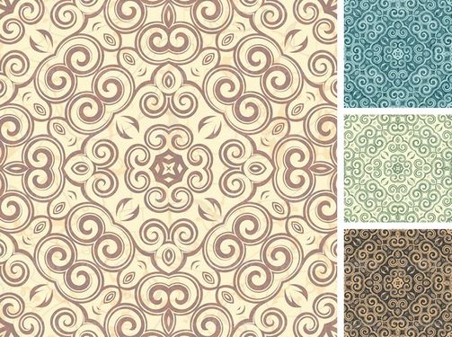 وکتور بک گراند گل  وبوته وکتور پس زمینه گل وکتور پترن گل