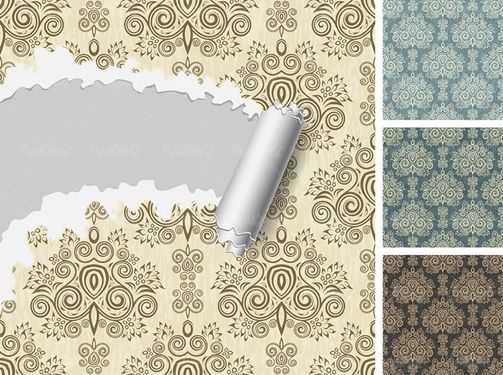 وکتور بک گراند گل  وبوته وکتور پس زمینه گل وکتور پترن گل3