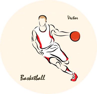 وکتور ورزش وکتور ورزشکار وکتور بازیکن بسکتبال وکتور ورزش بسکتبال
