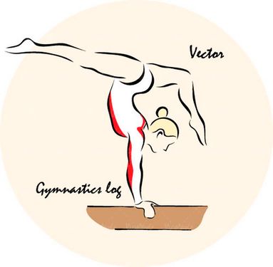 وکتور ورزش وکتور ورزشکار وکتور ورزش ژیمناستیک وکتور بالانس ورزشکار