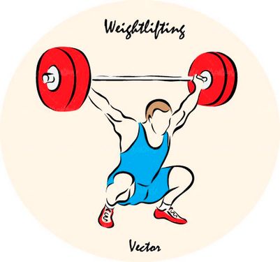 وکتور ورزش وکتور ورزشکار وکتور وزنه برداری    وکتور ورزش حرفه ای