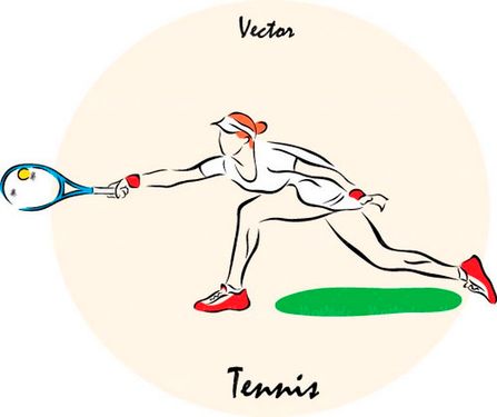 وکتور ورزش وکتور ورزشکار وکتور تنیس   وکتور ورزش حرفه ای