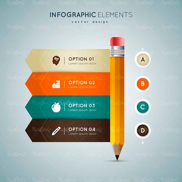 وکتور اینفوگرافی گرافیکی وکتور اینفوگرافی سه بعدی 07