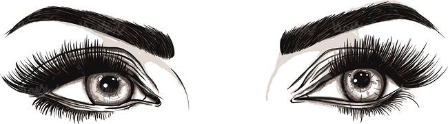 وکتور چشم وکتور آرایش چشم و ابرو وکتور سالن زیبایی9